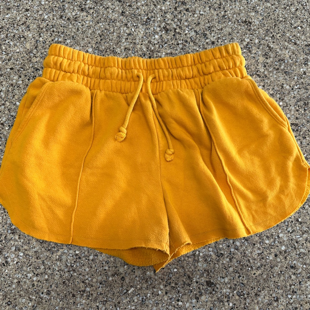 Wild Fable Mustard Yellow Fleece Shorts